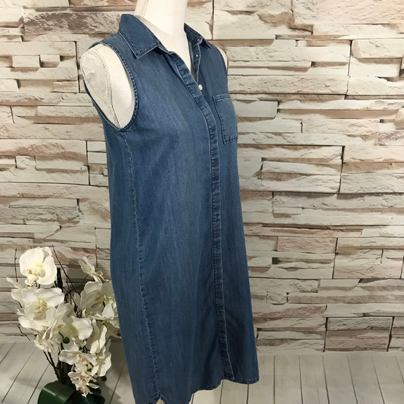 J.Crew Blue Denim Dress Sz XXS (F15) - Picture 7 of 8